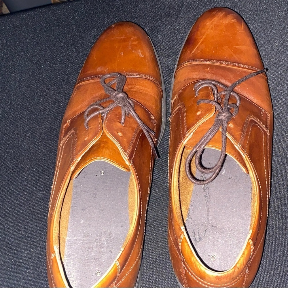 Florsheim Mens Midtown 12138-221 Brown Cap Toe Oxford Dress Shoes Size 13D EUC - Picture 11 of 14